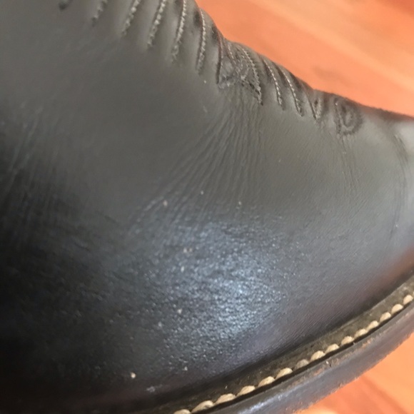 Vintage J Chisholm leather cowboy boots w/trees - Picture 12 of 16